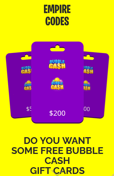 promo code for bubble cash