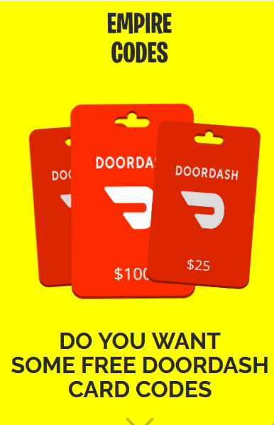 doordash gift card free
