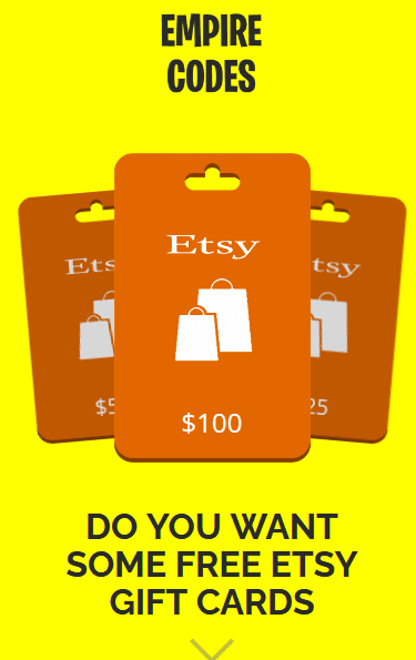 free etsy gift card code