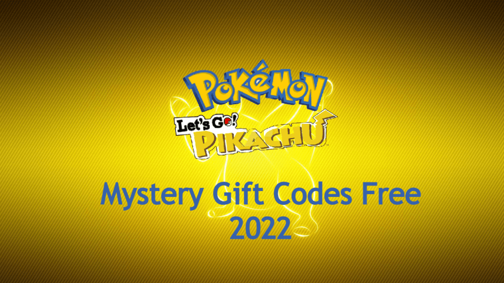 pokemon let's go mystery gift codes